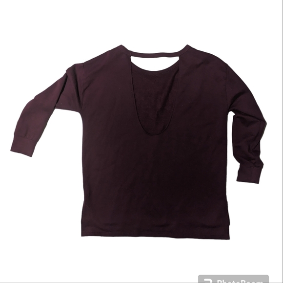 VICTORIA'S Secret Sport oversized open back sweatshirt Size Medium - Picture 4 of 6